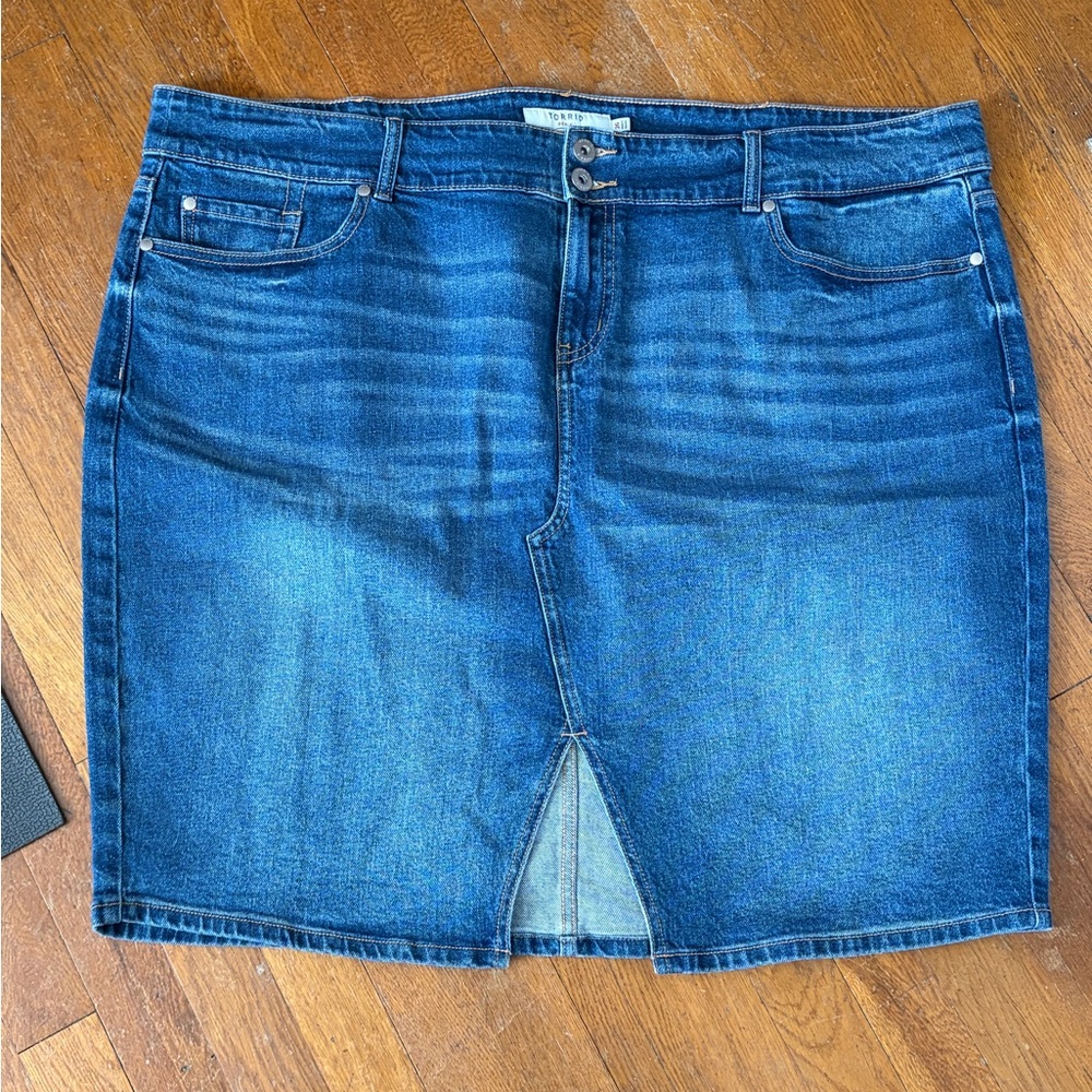 Torrid Denim Pencil Skirt - Blue